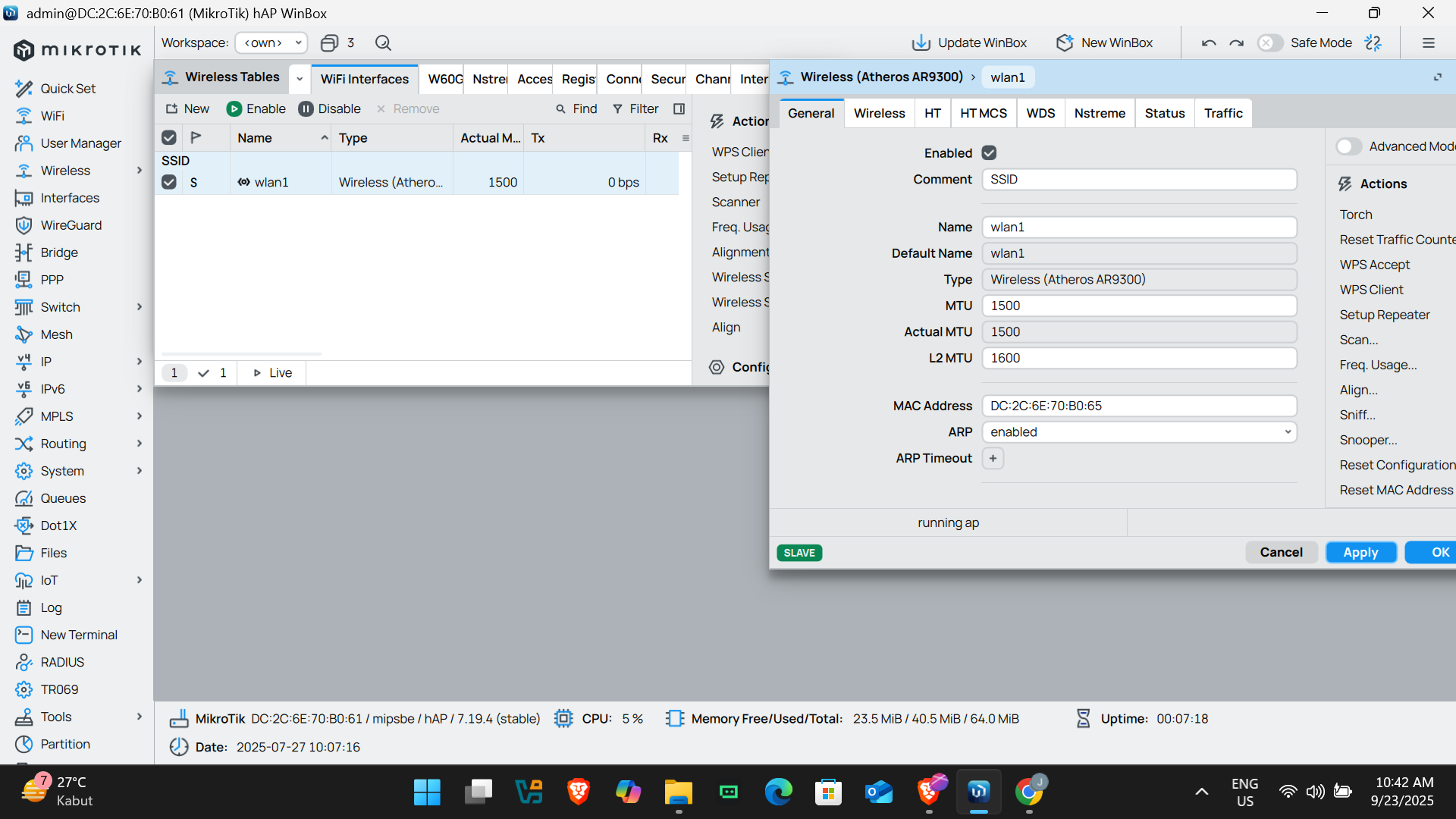 SERVICE IP pada MikroTik RouterOS